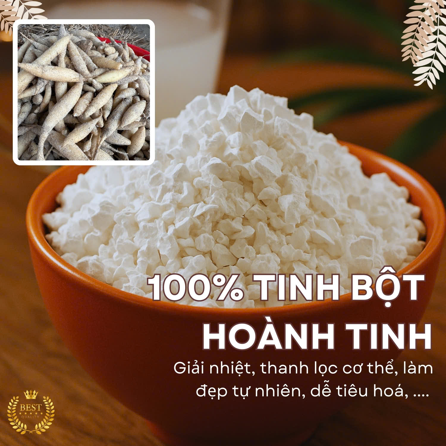 Tinh Bột Hoàng Tinh Nguyên Chất 100%